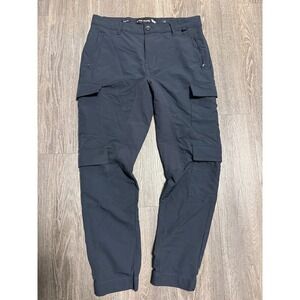 Stone Falcon Mens Slim Fit Cargo Pants Tech Tactical Blue Grey Size 32